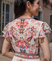 Robe longue en mousseline Bohelia dos