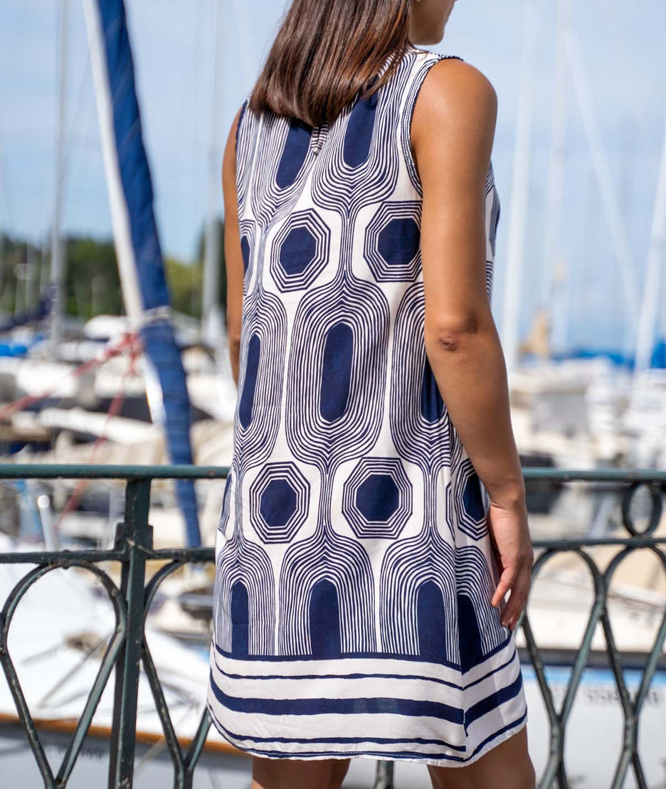 Robe courte Geo marine dos