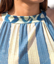 Robe longue plissée Miraco détails