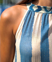 Robe longue plissée Miraco détails