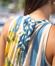 Robe longue plissée Miraco détails