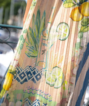 Robe longue plissée Miraco détails