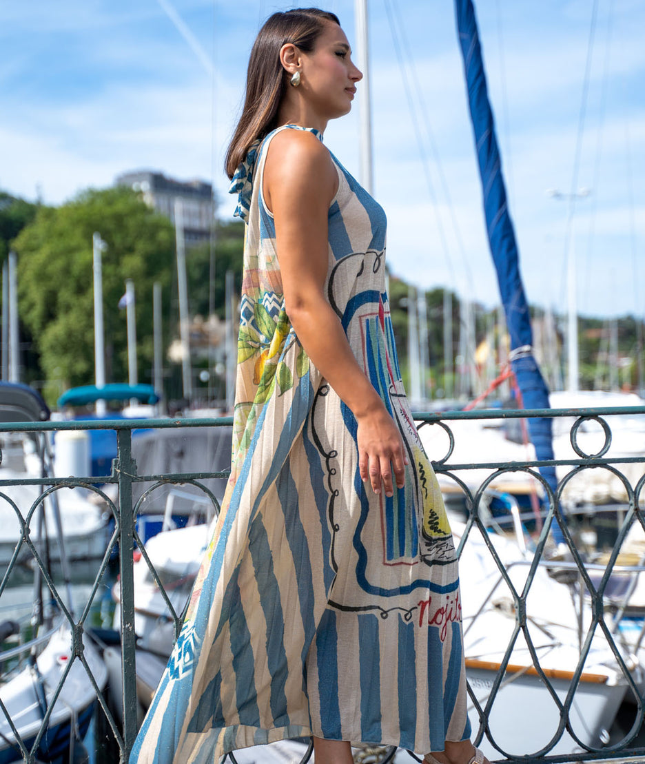 Robe longue plissée Miraco coté