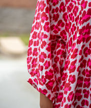 Robe longue imprimé léopard Pakao détails