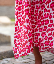 Robe longue imprimé léopard Pakao détails