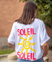 T-shirt ample blanc dos