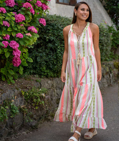 Robe longue bohème Flechie face