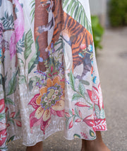 Robe longue motif sauvage Tigrou détails