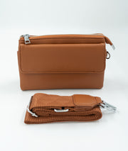 Pochette en simili cuir - camel