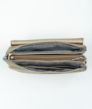 Pochette en simili cuir - jaune