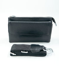 Pochette en simili cuir - noir