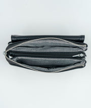 Pochette en simili cuir - noir