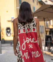 Robe Miraco longue plissée pailleté zoom face arrière