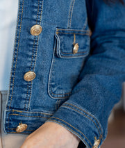 Veste en jean Relle détail poche