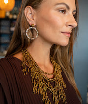 Collier multicouches en perles Abbia face