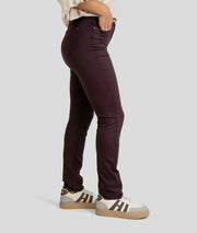 Pantalon droit Cotolia choco coté