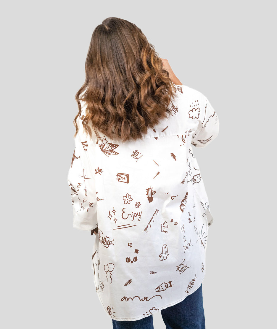 Chemise à motif choco