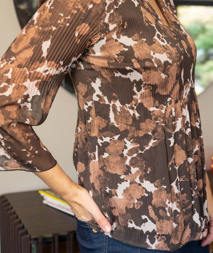 Blouse fluide Carmen détails