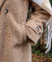 Manteau long chiné Hanna - camel