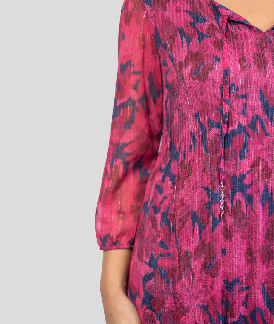 Blouse à motif fleuri Tubin détails