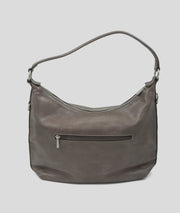 Sac à mains porté épaule effet cuir Luna brun dos