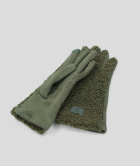 Gants Mouty bi-matière effet mouton