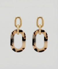 Boucle d'oreille Carrie dorée - jaune