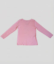 Pull fin manches longues Agile rose dos