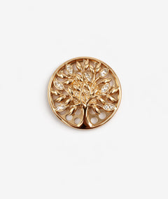Broche arbre de vie avec strass face