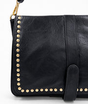Sac carré effet cuir texturé avec clous Ninon détail