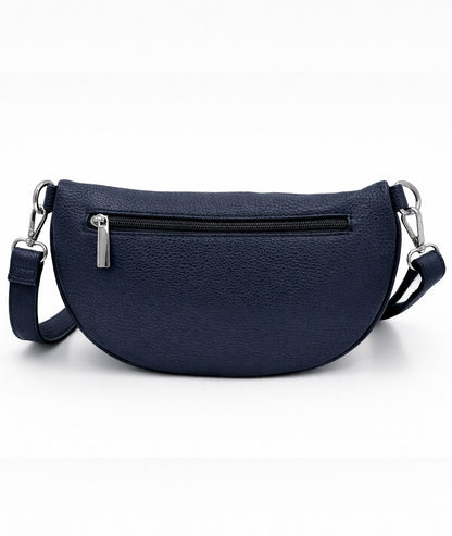 Sac banane à fermeture écru dos