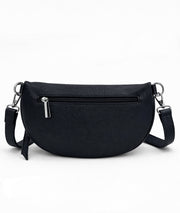 Sac banane à fermeture noir dos