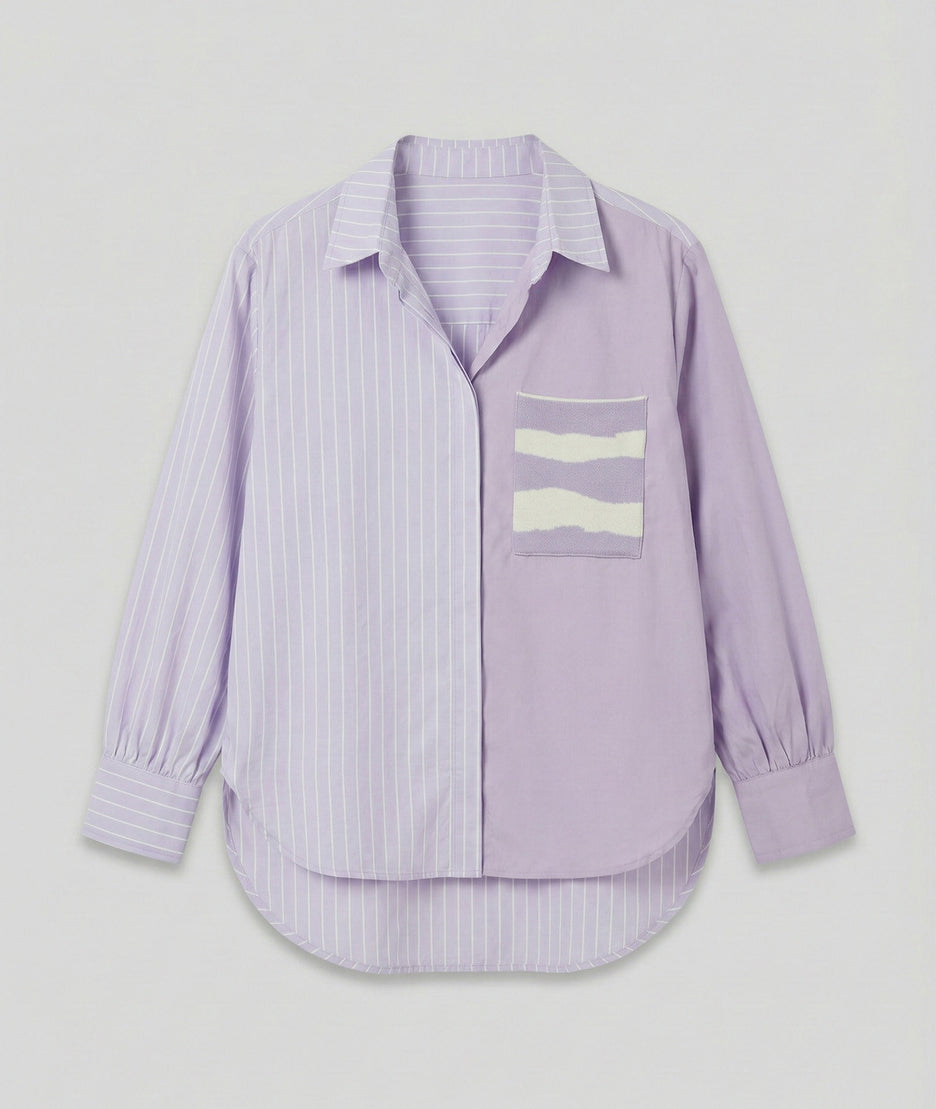 Chemise oversize à rayures Thea avant