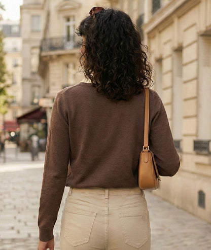 Gilet col volants Martine face arrière