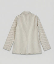 Veste blazer à rayures Elodie beige arrière