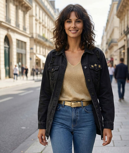 Veste en jean Niagara face avant