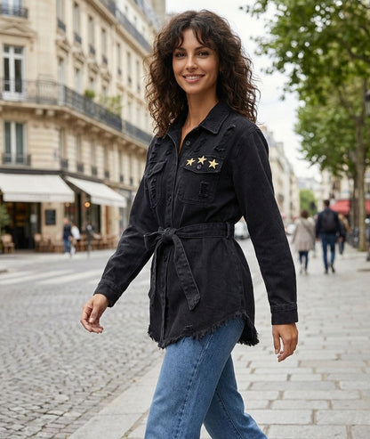 Veste en jean Niagara côté