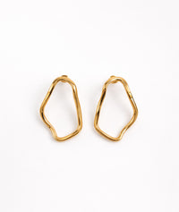 Boucles d'oreilles Vague pendantes - jaune