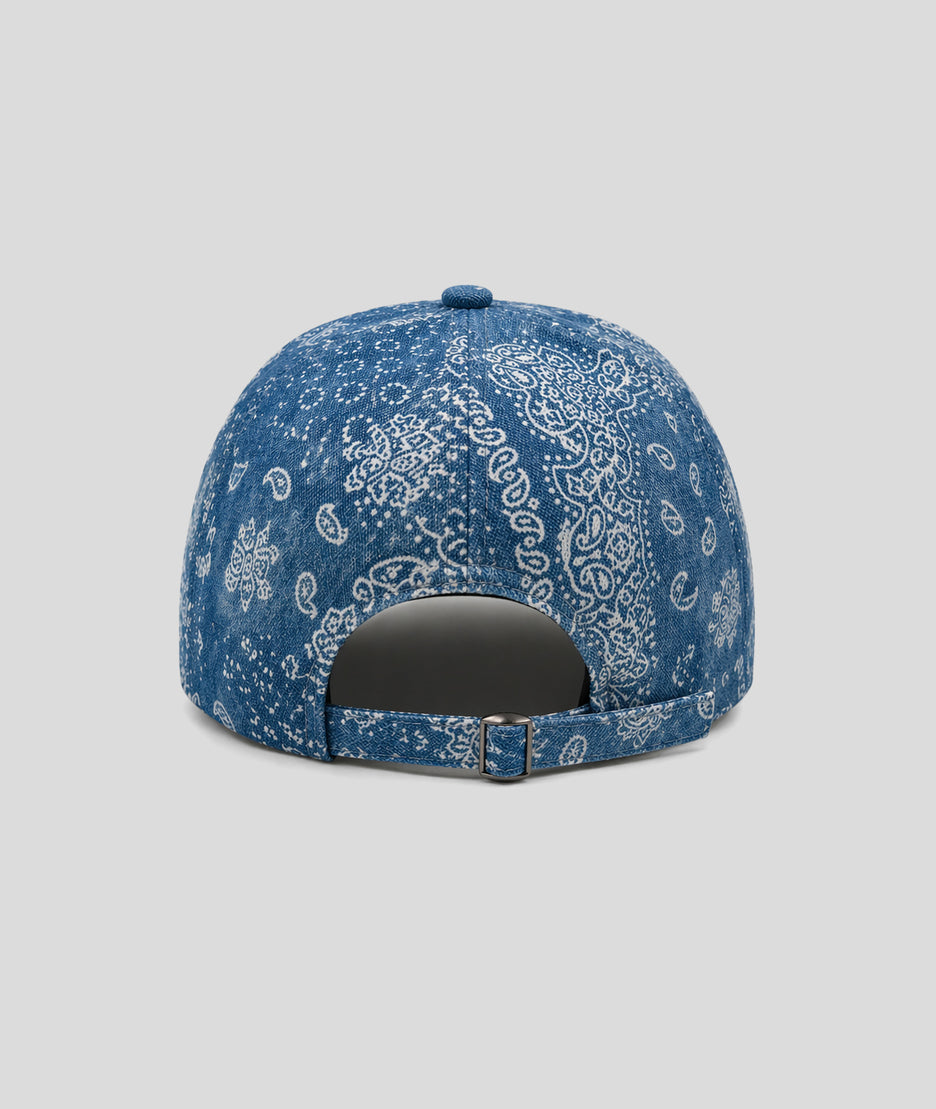 Casquette bandana à motif jean dos