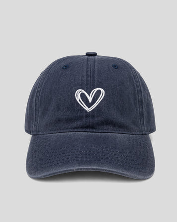 Casquette Coeurly en jean marine face