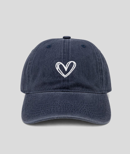 Casquette Coeurly en jean marine face