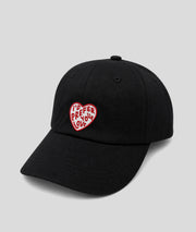 Casquette Love à broderie noir face