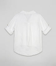 Chemise Evy en lin face arrière - blanc