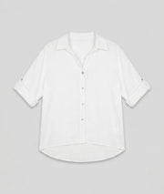 Chemise Evy en lin avant - blanc