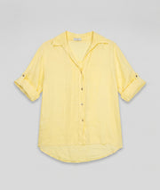 Chemise Evy en lin - jaune