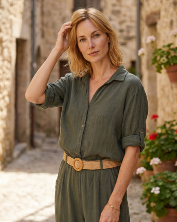 Chemise Evy kaki face — marque Carnaby