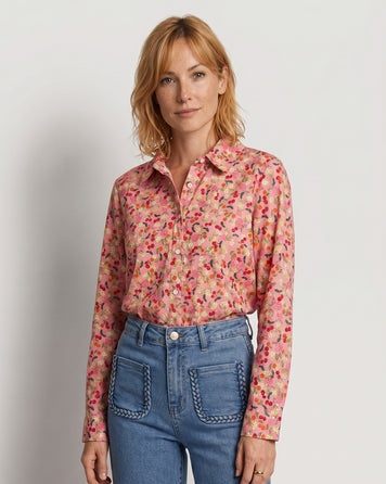 Chemise Fruity à motifs rose face