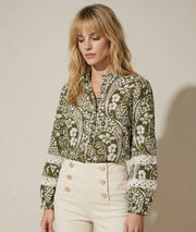 Chemise Irma broderies ajourées face