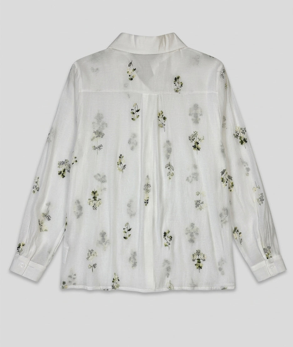 chemise fluide broderies femme Isis dos
