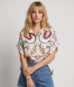 Chemise Krystel écru multi face — marque Carnaby